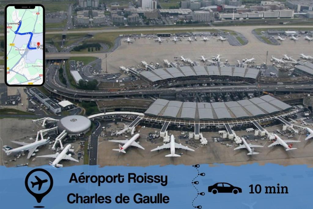 Апартаменты Smart House Airport Cdg, Asterix Louvres Экстерьер фото